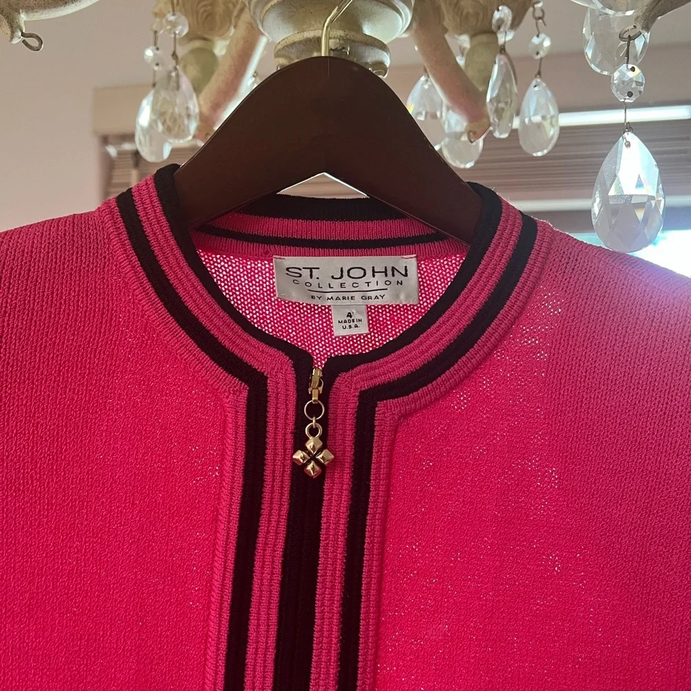 Saint johns zip up jacket/knit sweater - Picture 5 of 6
